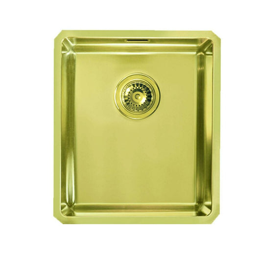 Alveus Quadrix 20 Stainless Steel Sink Gold Finish 39x45 cm