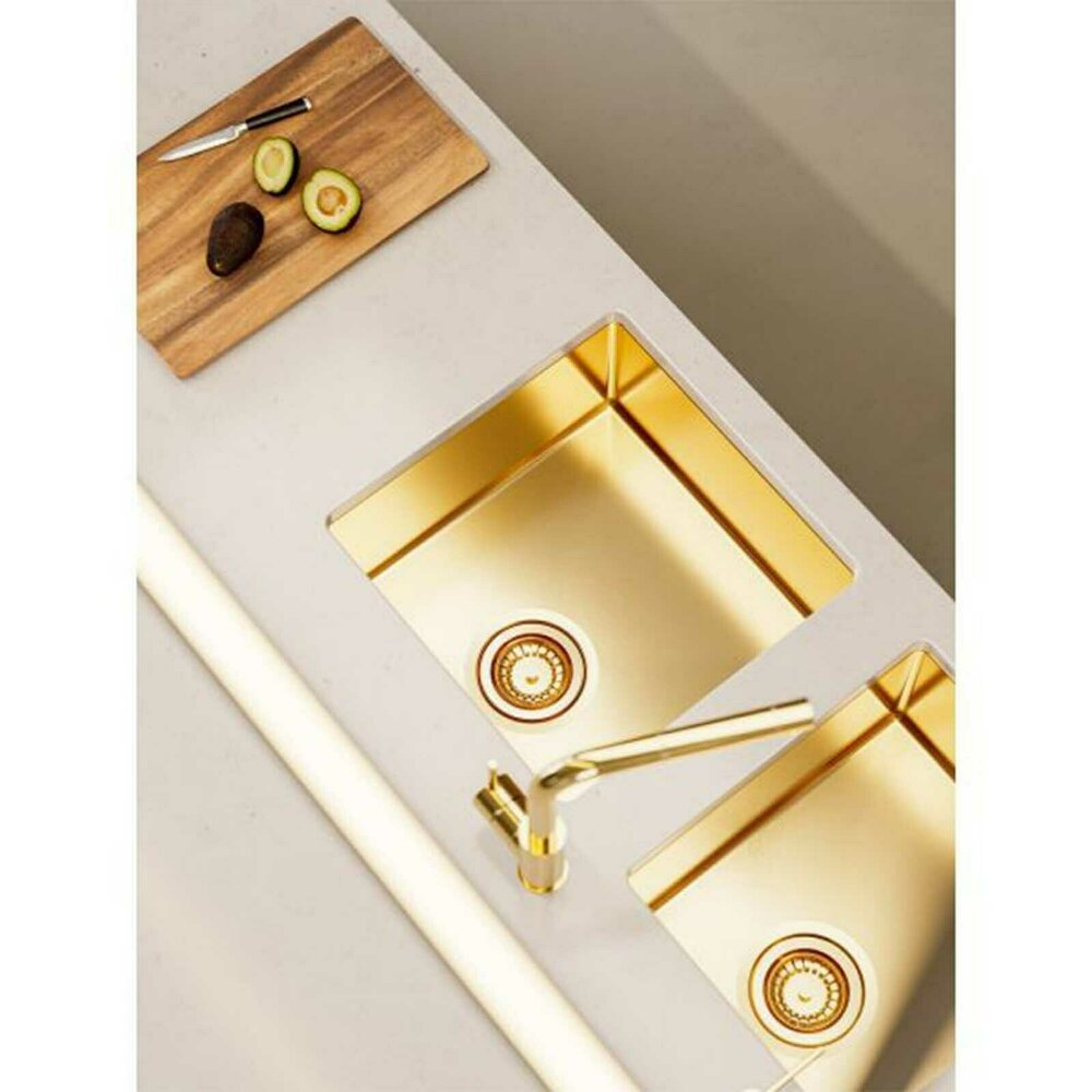 Alveus Quadrix 30 Stainless Steel Sink Bronze Finish 45x45 cm