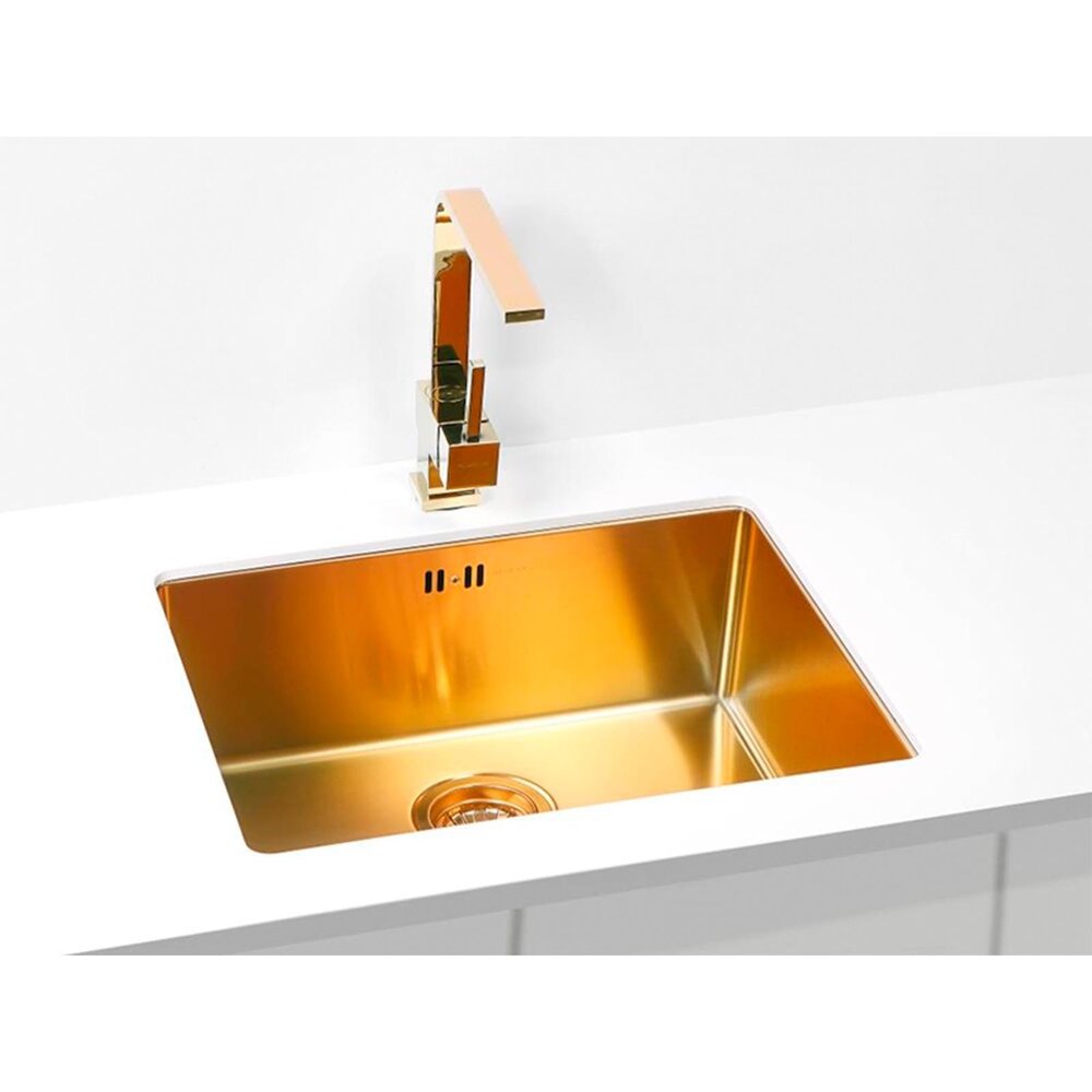 Alveus Quadrix 50 Stainless Steel Sink Brushed Finish 55x45 cm