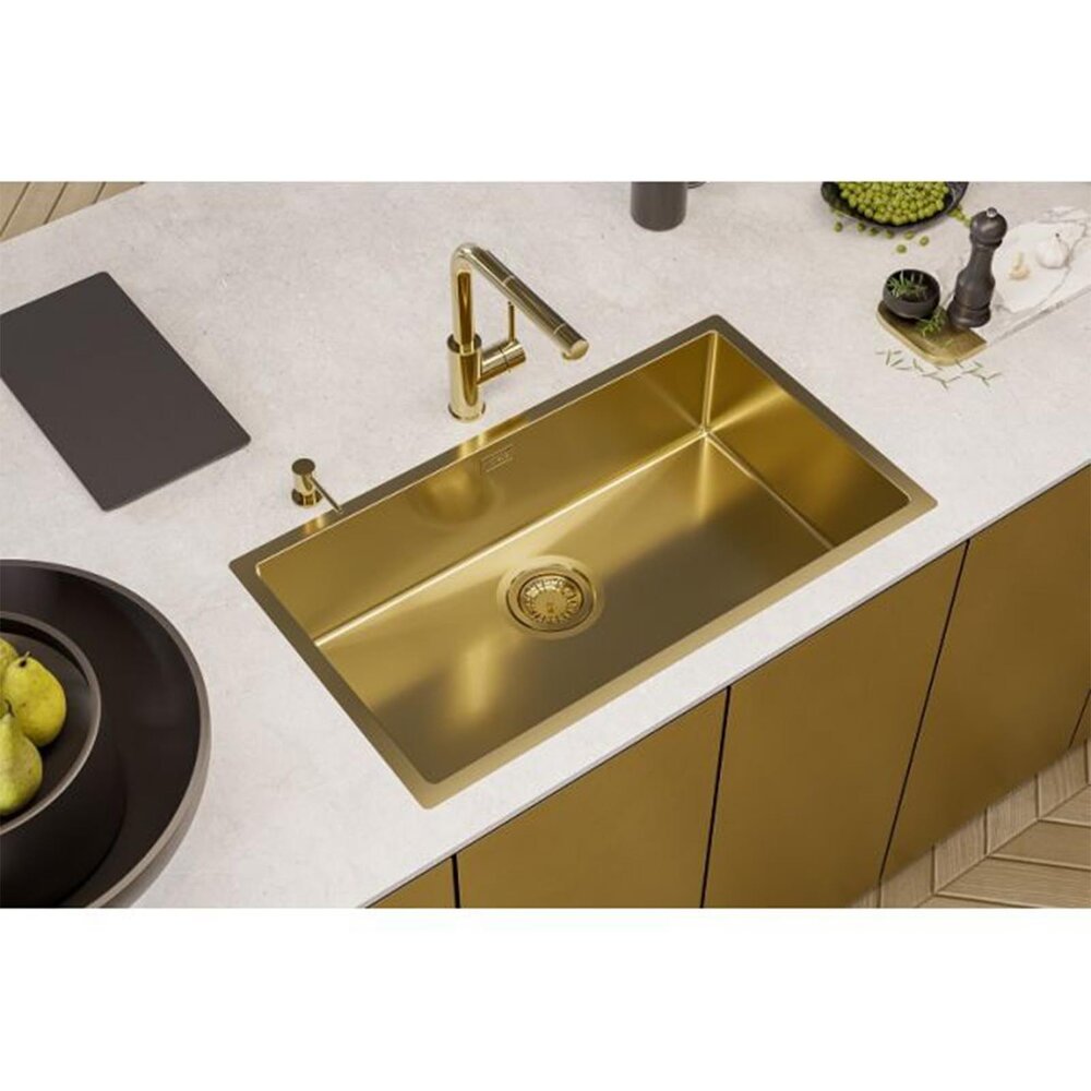 Alveus Quadrix 60 Stainless Steel Sink Anthracite Finish 79x45 cm