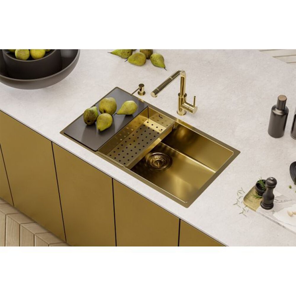 Alveus Quadrix 60 Copper Finish Sink 79x45 cm