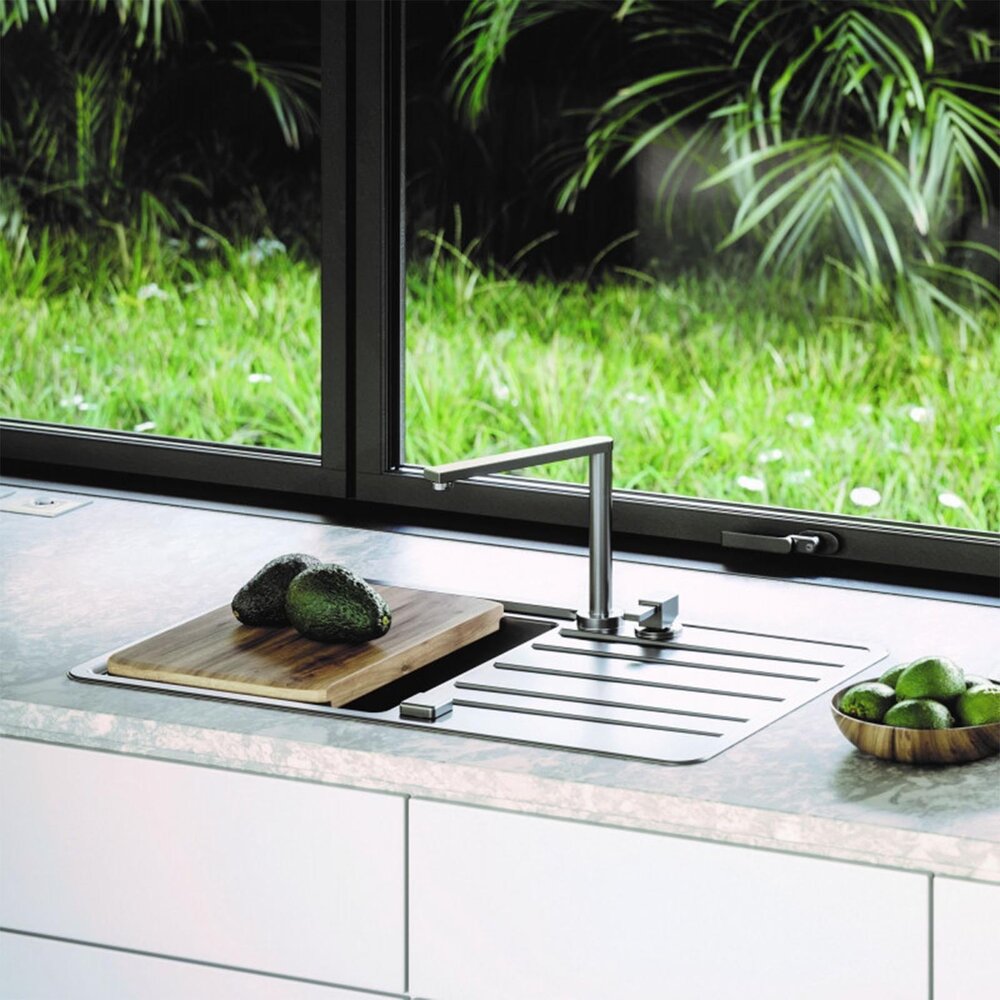 Alveus Rando 30 Satin Stainless Steel Sink 80x51 cm Right