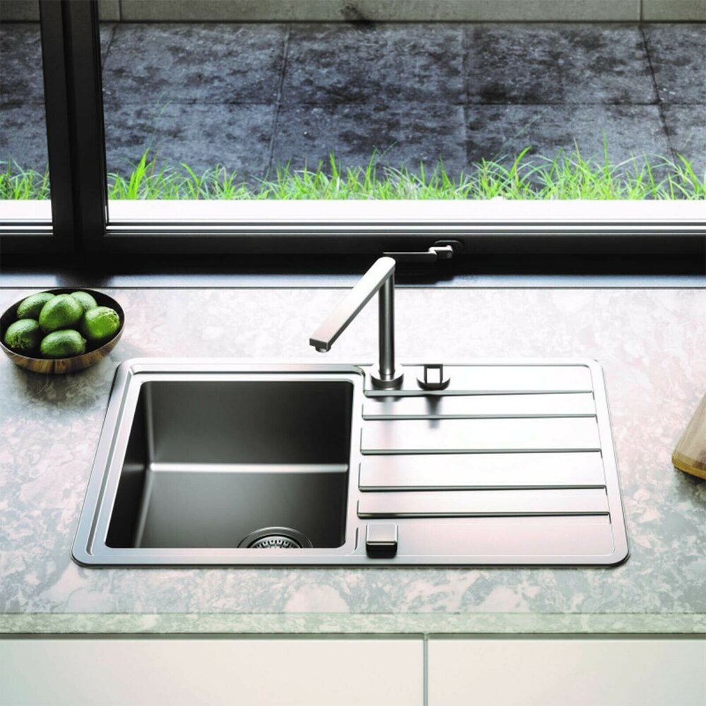 Alveus Rando 30 Satin Stainless Steel Sink 80x51 cm Right