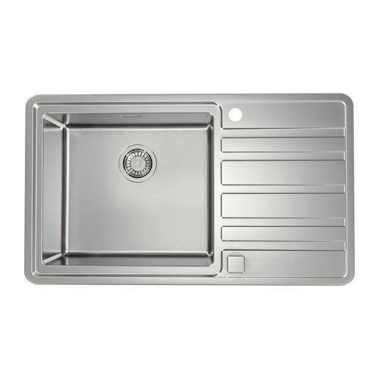 Alveus Rando 50 Satin Stainless Steel Sink Left 87x51 cm
