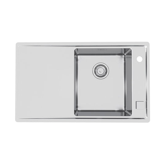 Alveus Stricto 10 Satin Stainless Steel Sink 79x48 cm Right