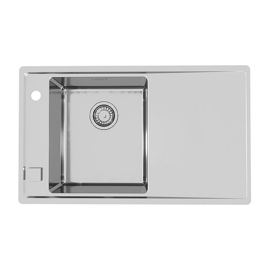 Alveus Stricto 10 Satin Stainless Steel Sink 79x48 cm Left