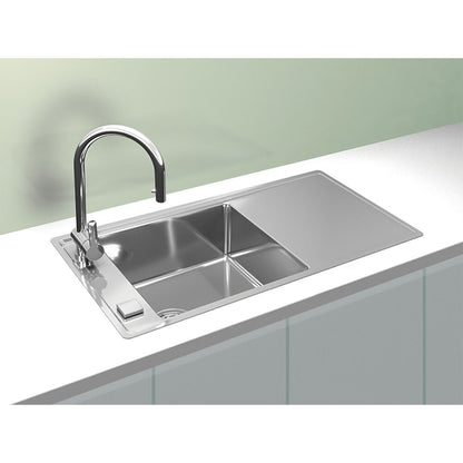 Мивка от неръждаема стомана Alveus Stricto 20 Satin 86x48 см