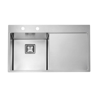Неръждаема стомана мивка Alveus Stylux 50 Satin 86x51 см ляво