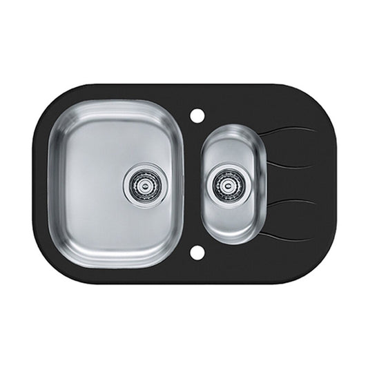 Alveus Wave 30 Inox Sink - Black 76x50 cm
