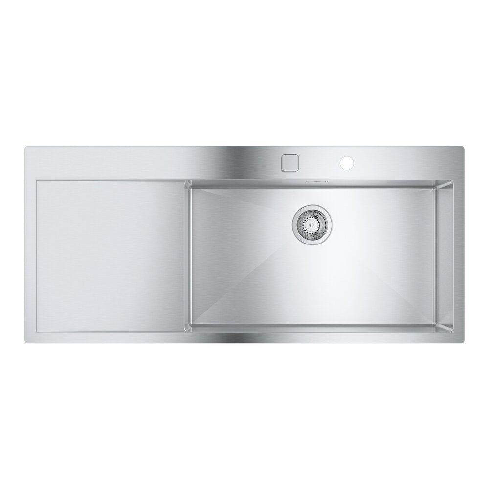 Мивка инокс Grohe K1000 116x52.1 см 1 купа с отводнител дясно