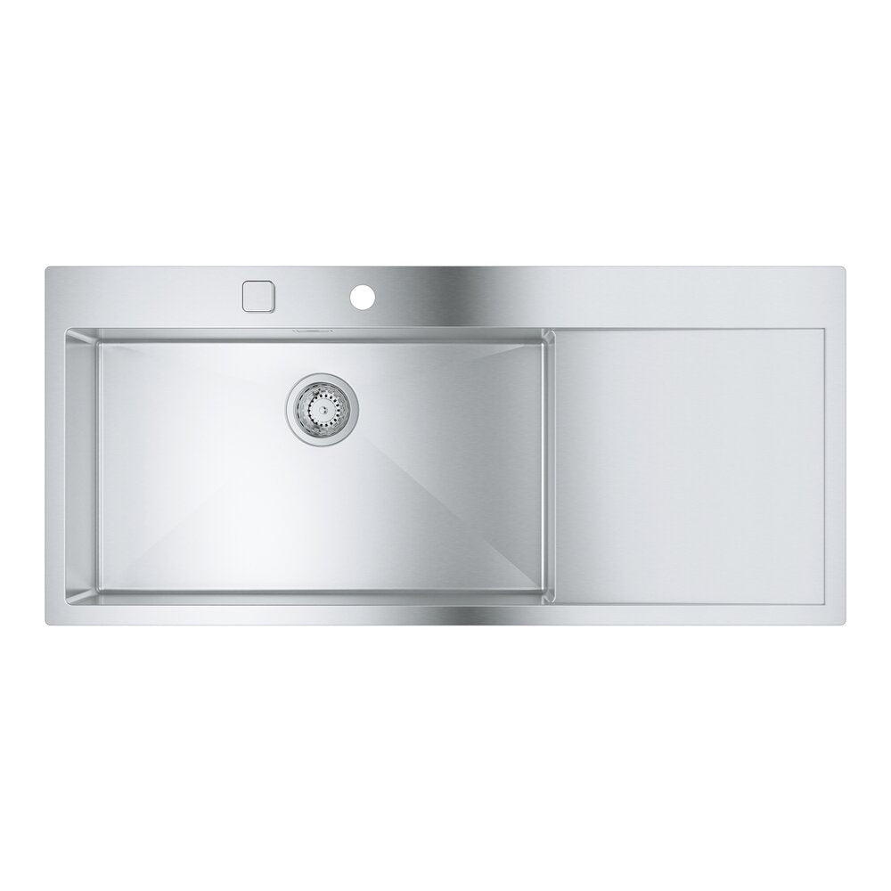 Неръждаема мивка Grohe K1000 116x52.1 см 1 цевка с ренде лява