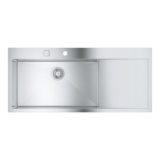 Неръждаема мивка Grohe K1000 116x52.1 см 1 цевка с ренде лява