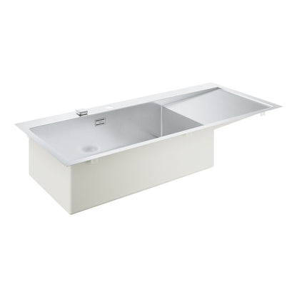 Неръждаема мивка Grohe K1000 116x52.1 см 1 цевка с ренде лява