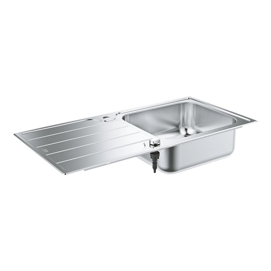 Смесителна мивка от неръждаема стомана Grohe K500 100x50.1 см 1 чаша с отводнител