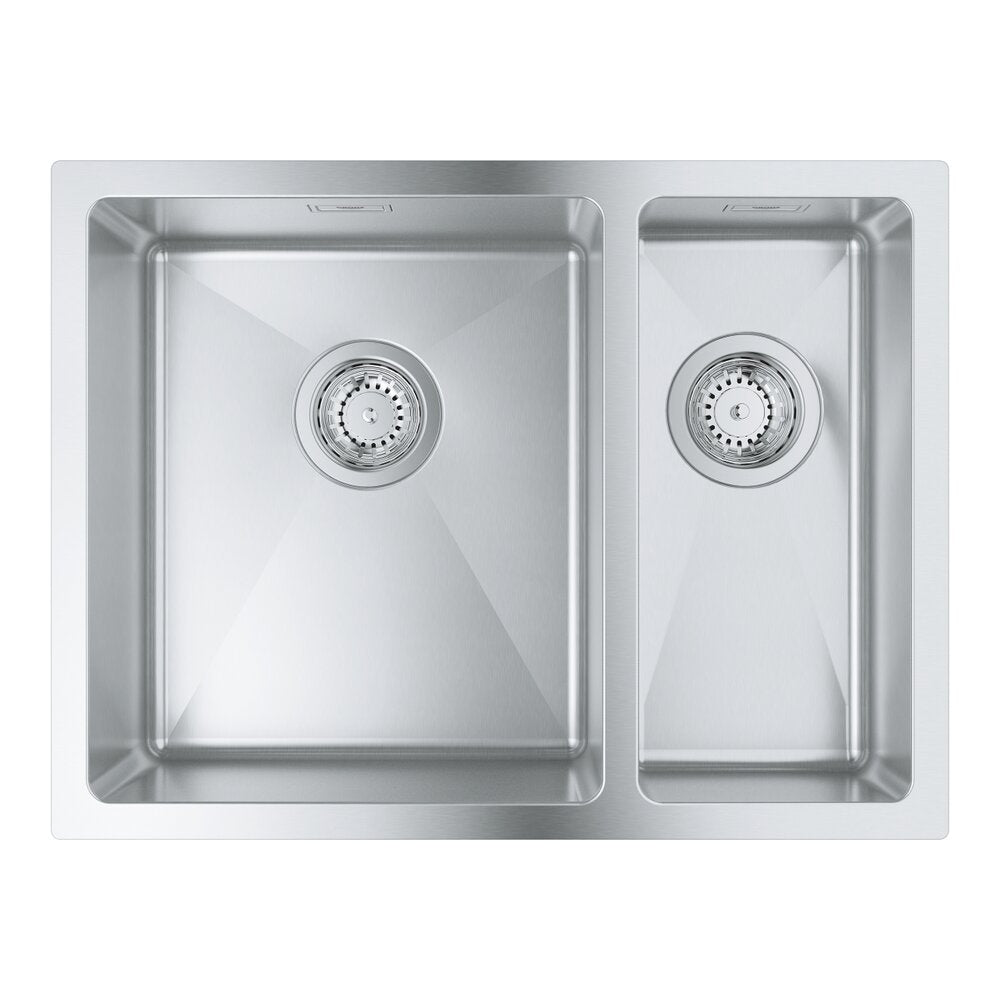 Неръждаема мивка Grohe K700U 58.5x44.1 см 2 отделения лява ориентация