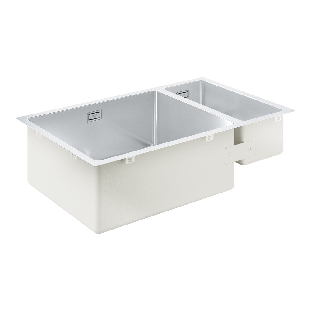 Мивка от неръждаема стомана Grohe K700U 76x45.1 см 2 чинии