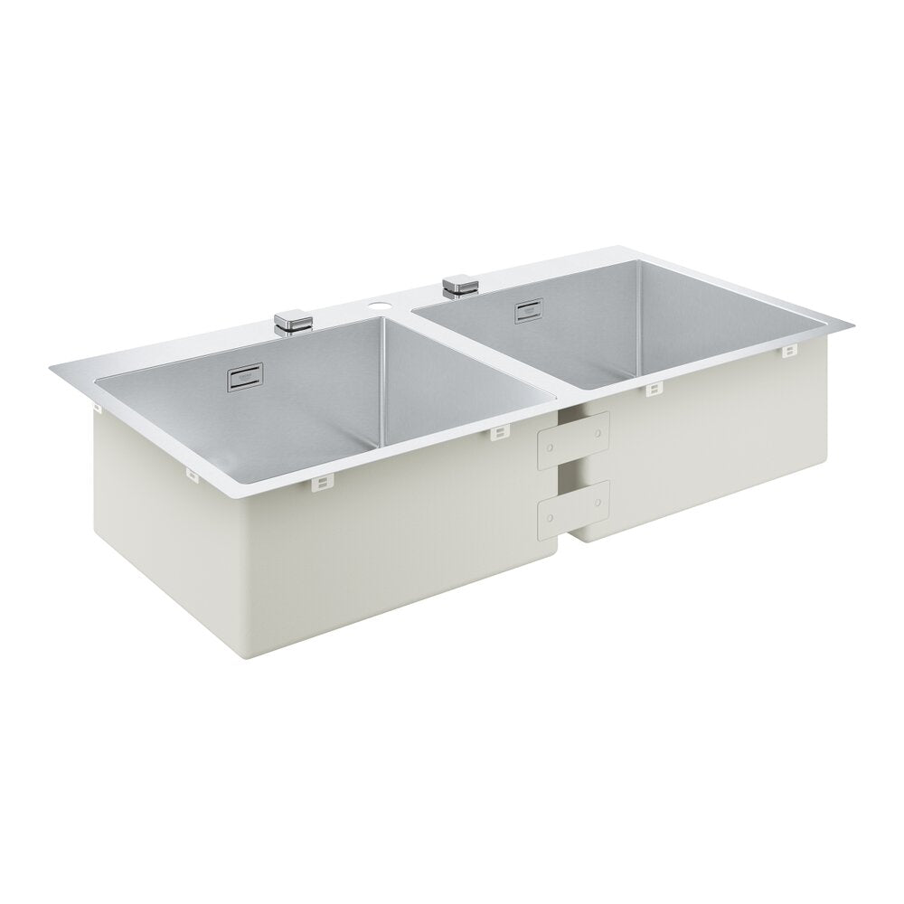 Мивки от неръждаема стомана Grohe K800 102.4x56.2 см 2 камери