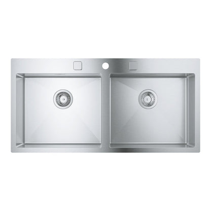 Мивки от неръждаема стомана Grohe K800 102.4x56.2 см 2 камери