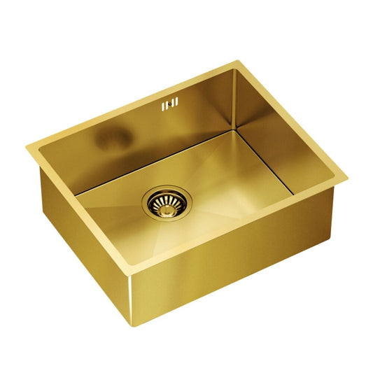 Quadron Unique Anthony 60 Built-In Stainless Steel Sink Gold Finish 54x44 cm