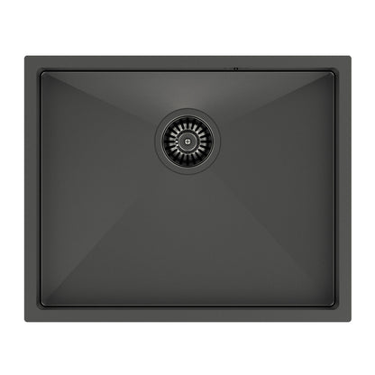 Иноксова мивка под плот Quadron Anthony 60, 54x44 см, графит метализиран