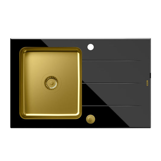 Quadron Unique Ford 111 Undermount Sink Gold - Black 78x50 cm