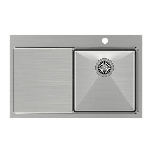 Quadron Unique Russel 111 Stainless Steel Sink 78x48 cm Right