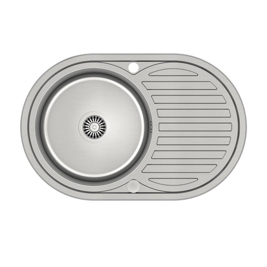 Built-in Stainless Steel Sink Quadron Pop Tom 211 Satin Finish 77x50 cm