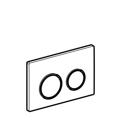 Geberit Omega20 Actuation Plate Glossy Chrome Matt Chrome