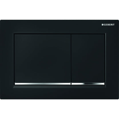 Geberit Omega30 Black Chrome Flush Plate