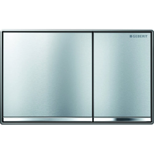 Geberit Omega60 Actuator Plate Matte Chrome Glossy Chrome EasyToClean