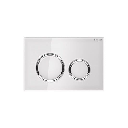 Geberit Sigma21 Flush Plate Glossy White Glass