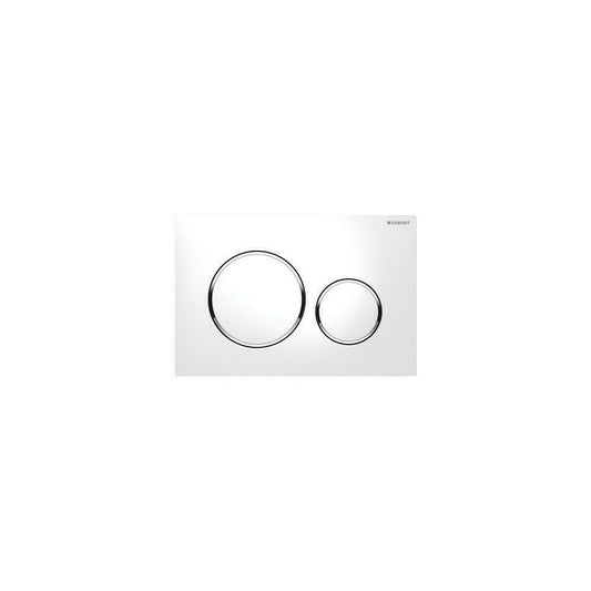 Geberit Sigma20 Actuation Plate White Chrome Glossy