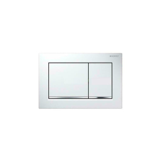 Geberit Sigma30 Actuator Plate Glossy White Chrome