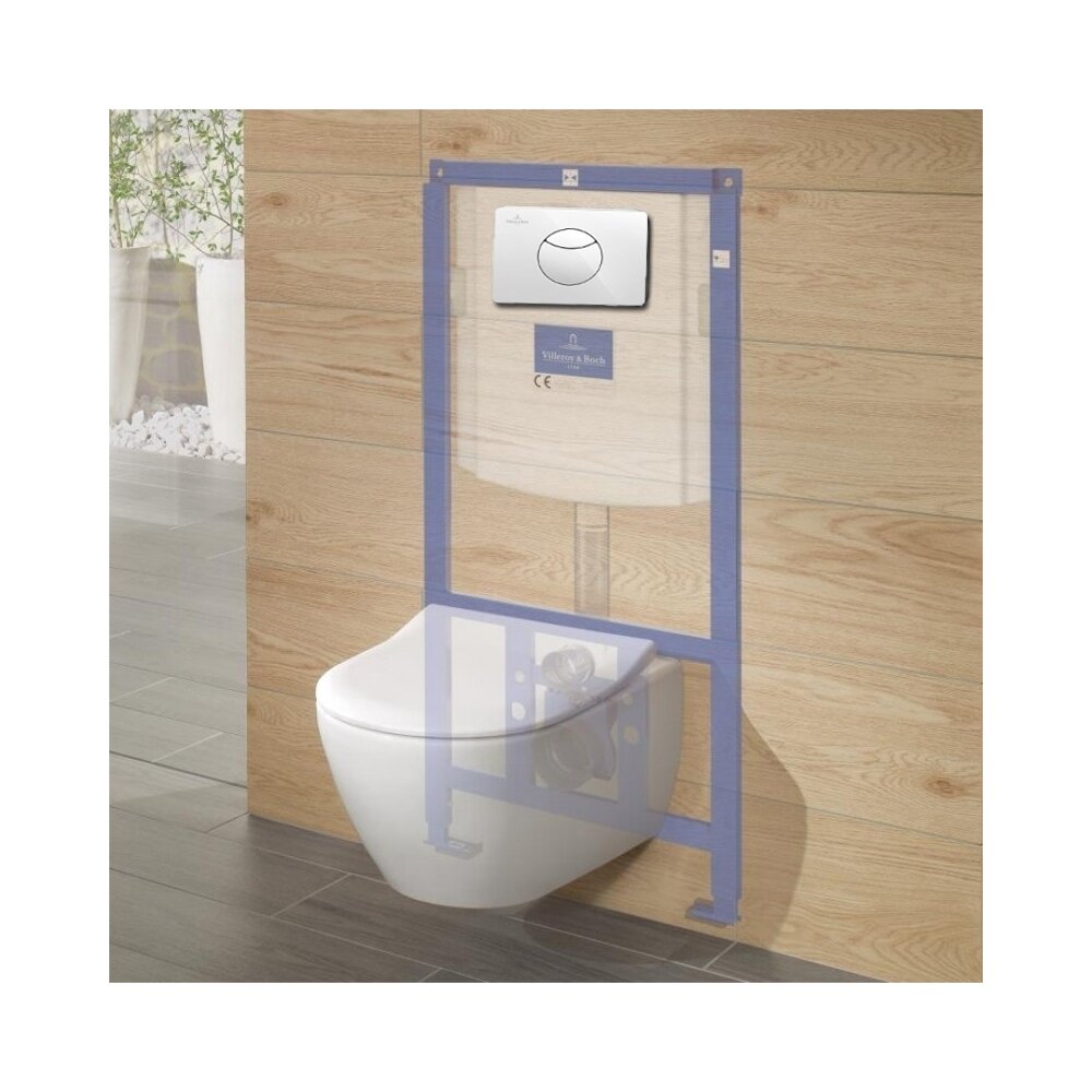 Клапа за управление Villeroy&Boch ViConnect бяла с кръгъл бутон