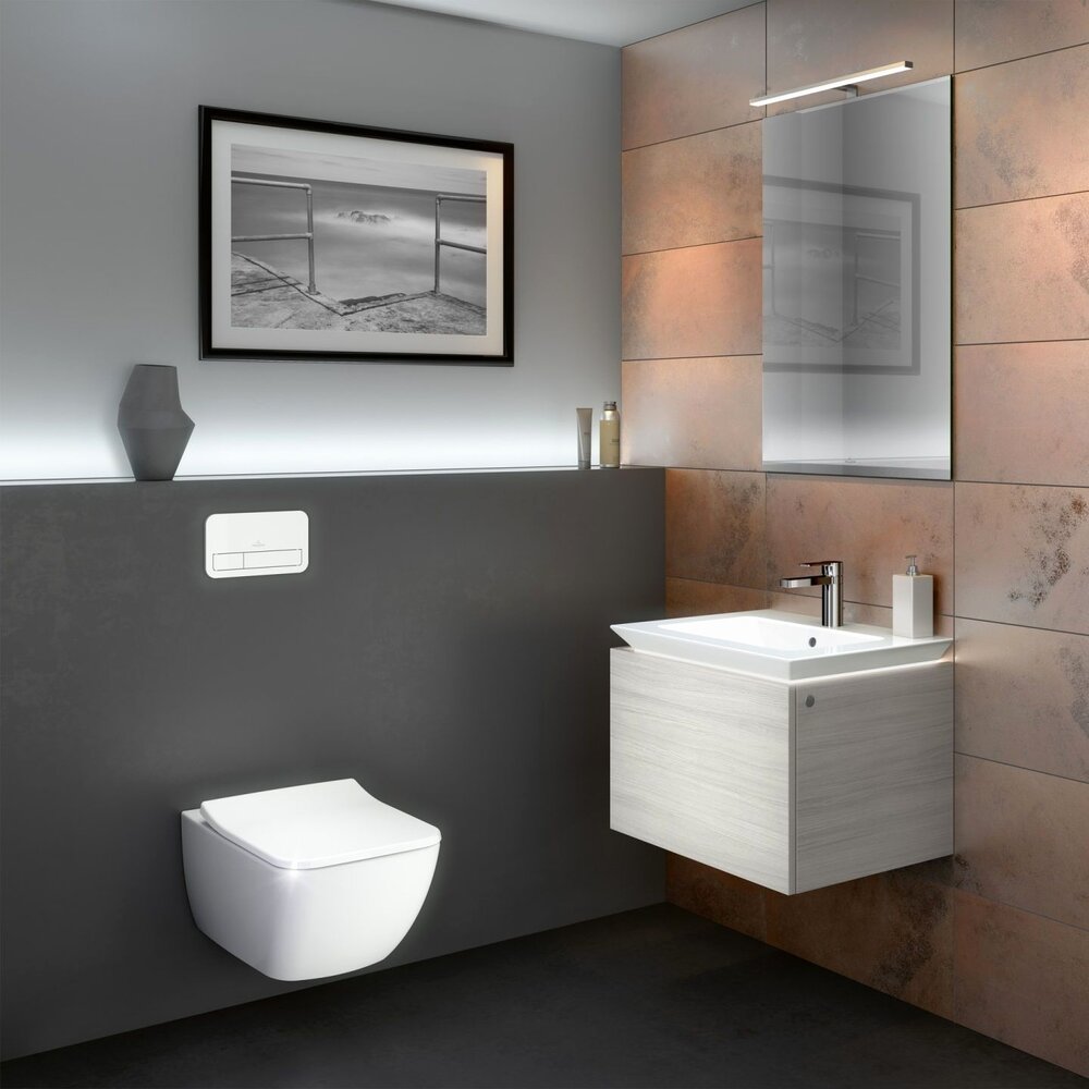 Клапа за действие Villeroy&Boch ViConnect бяла тънка