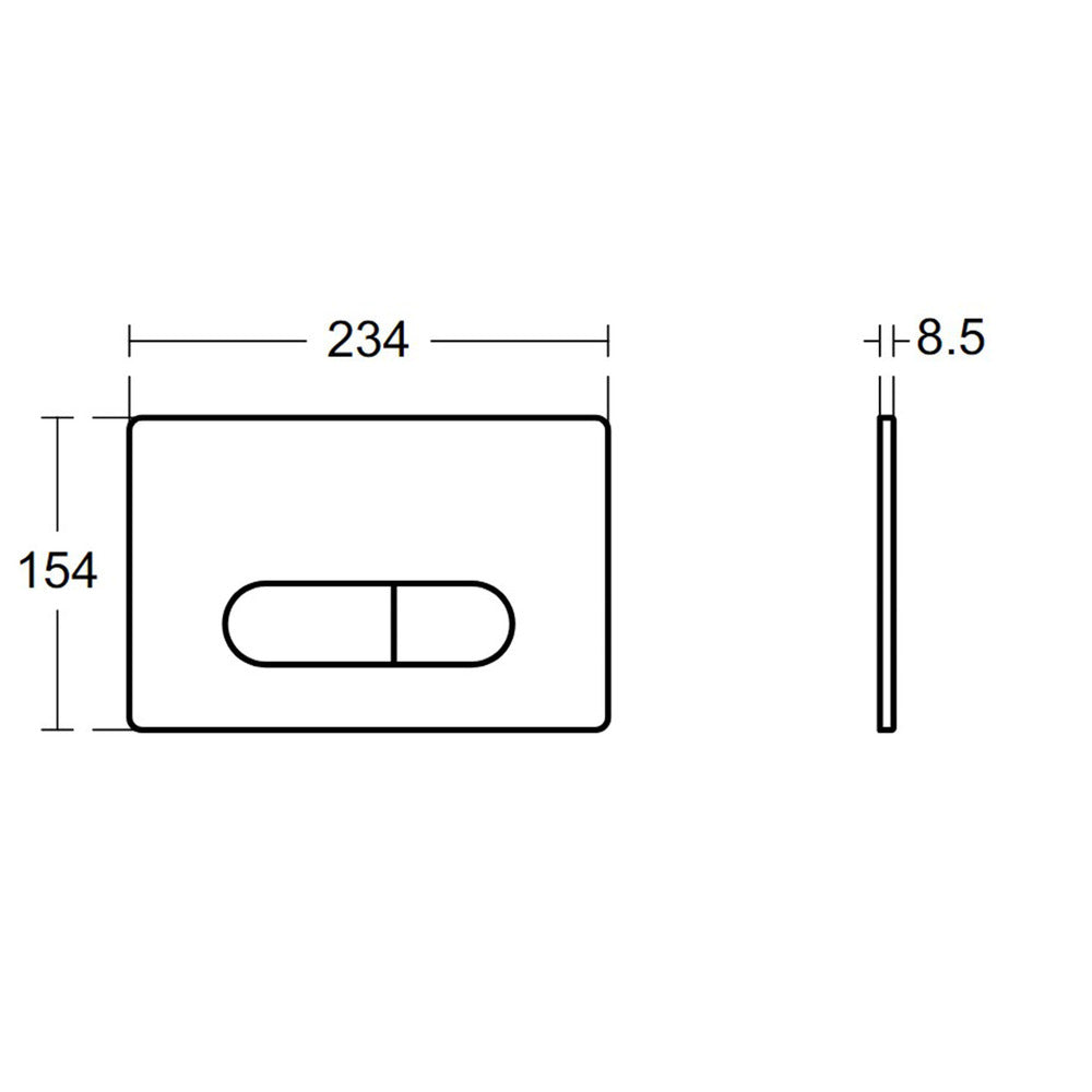 Ideal Standard Prosys Oleas SmartFlush M1 White Actuation Plate