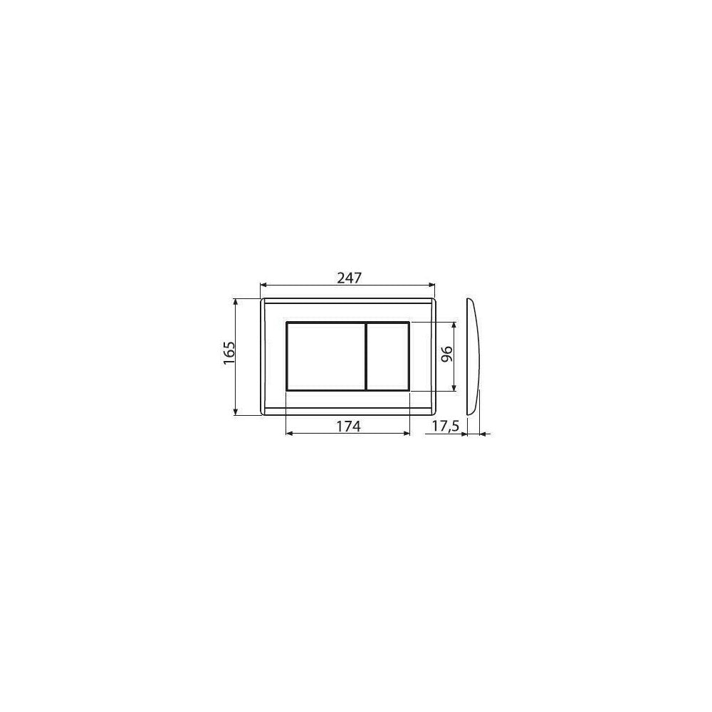 Клапа за управление Alca Basic M271 хром гланц