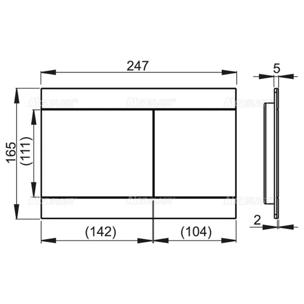 Alca FUN Actuator Plate in Matte Aluminum