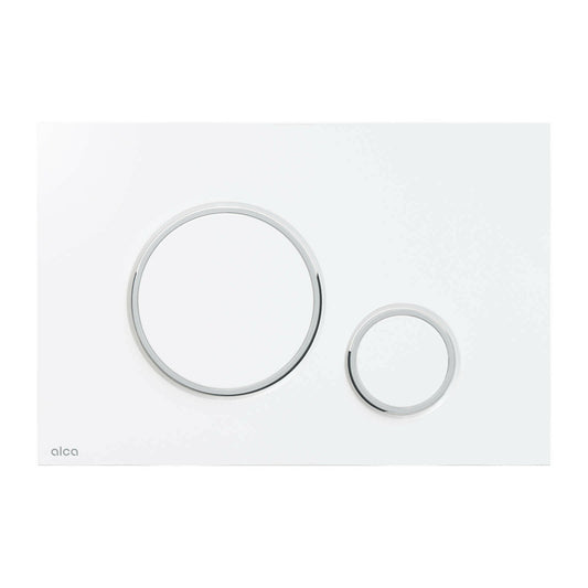 Alca Thin M770 Actuation Plate White - Polished Chrome