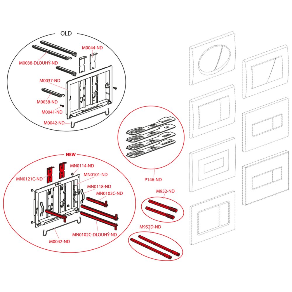 Alca M370S Anti-vandal Sensor Flush Plate White