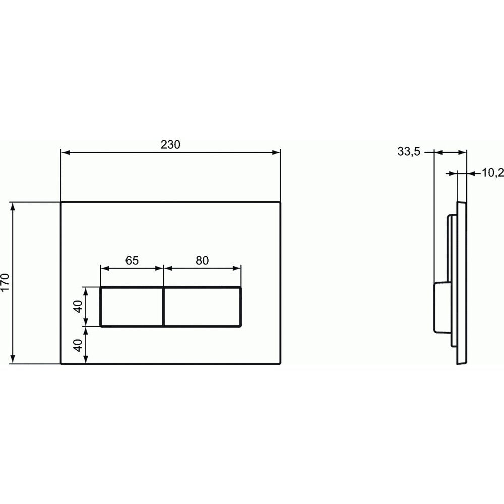 Клапа за двойно действие Ideal Standard, хром мат