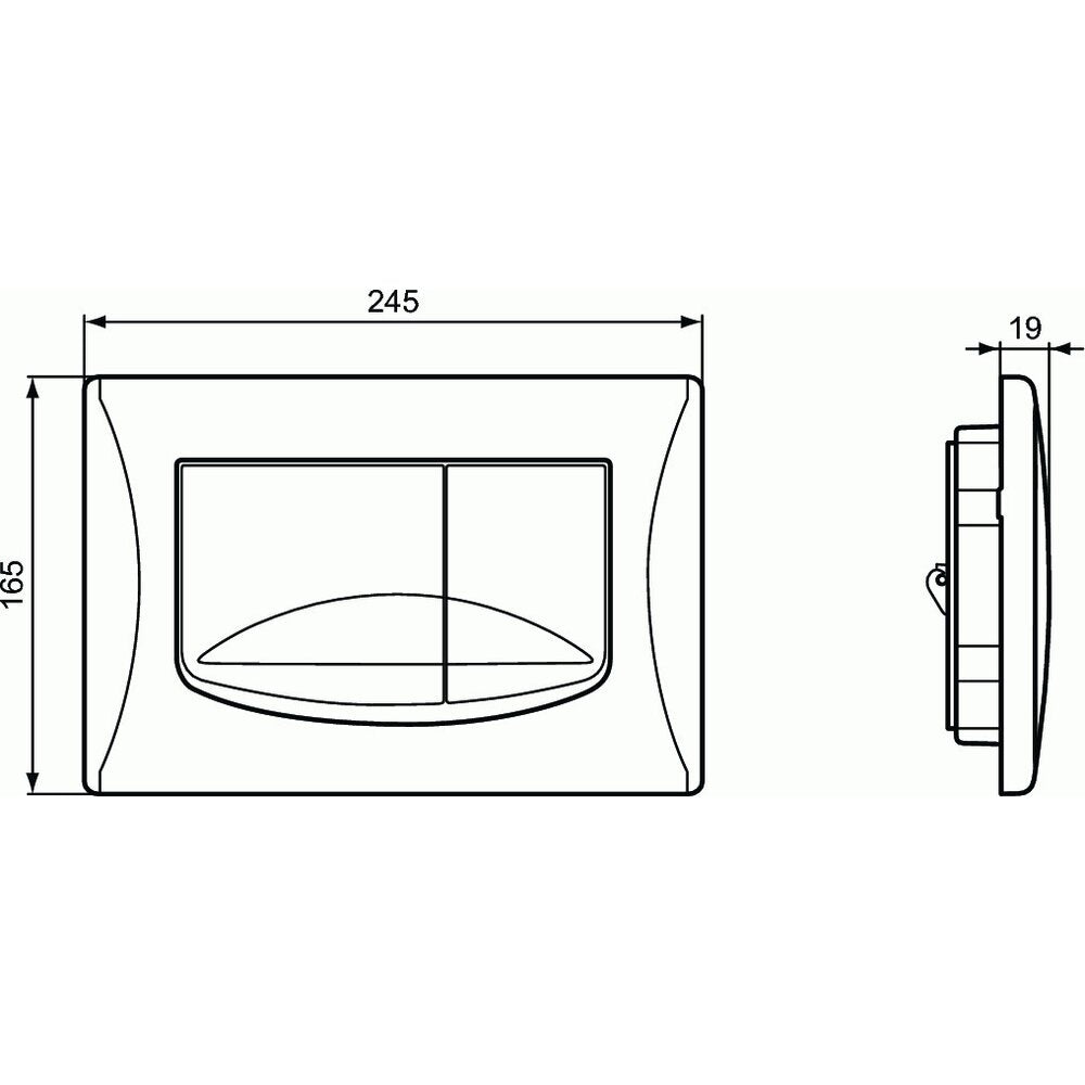Ideal Standard Solea M2 Dual Flush Plate White