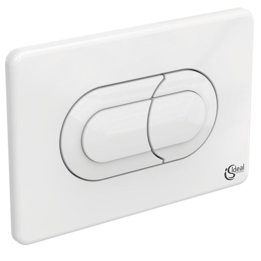 Ideal Standard Solea P1 Dual Flush Button White Pneumatic Actuation