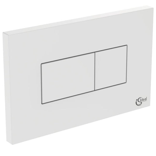 Ideal Standard Solea P2 Dual Flush Plate White Pneumatic Operation