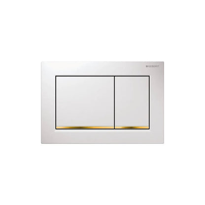 Клапа за действие Geberit Omega30 бяла/златна