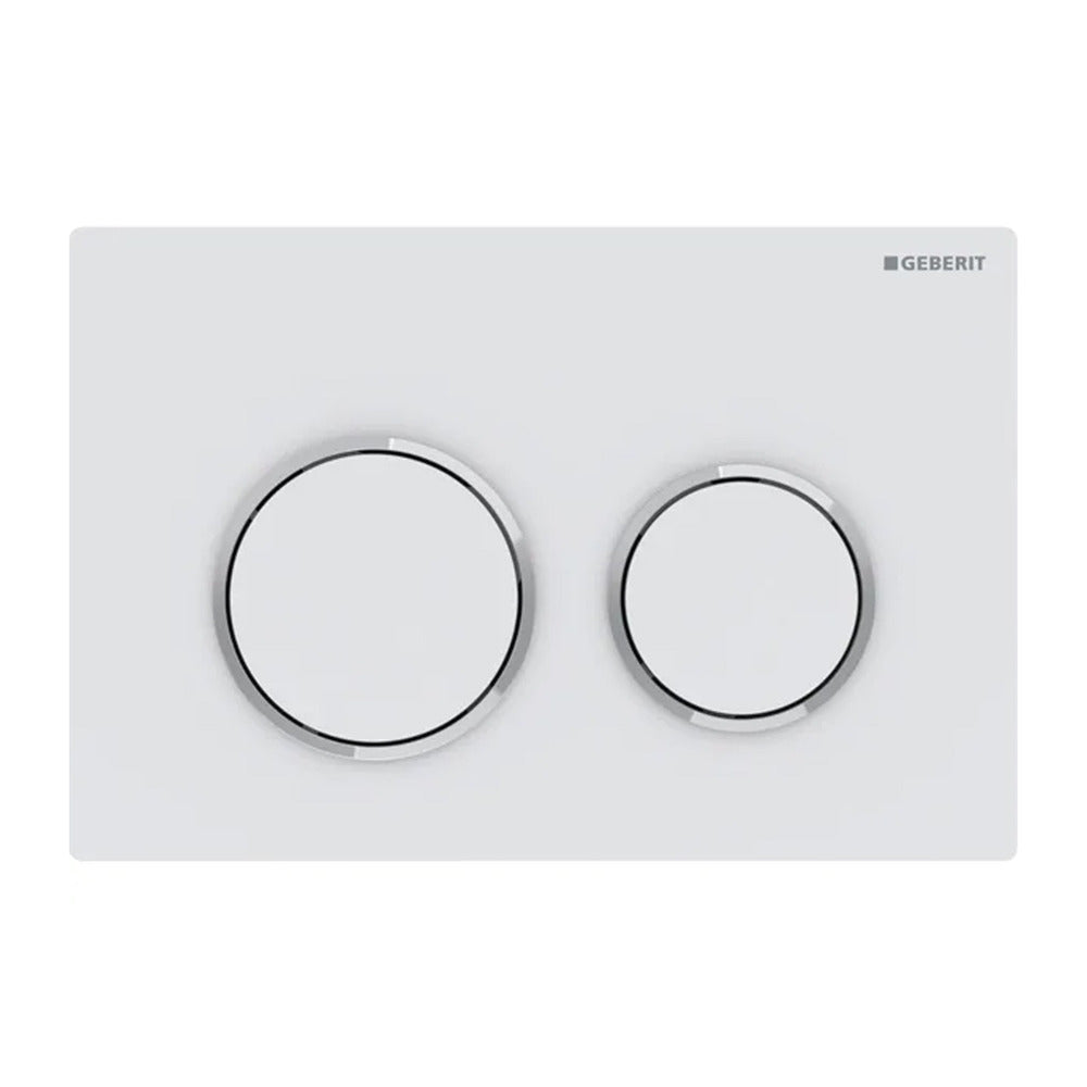 Geberit Omega20 Actuation Plate White - Chrome