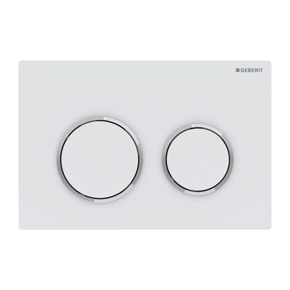 Geberit Omega20 Actuation Plate White - Chrome