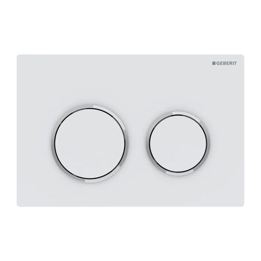 Geberit Omega20 Actuation Plate White - Chrome