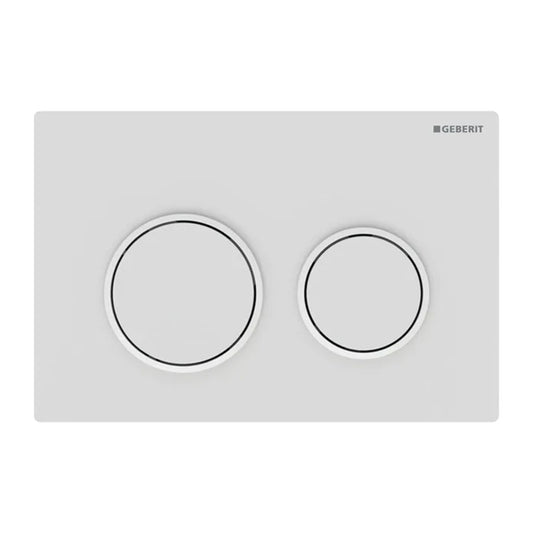 Geberit Omega20 Actuation Plate Matte White