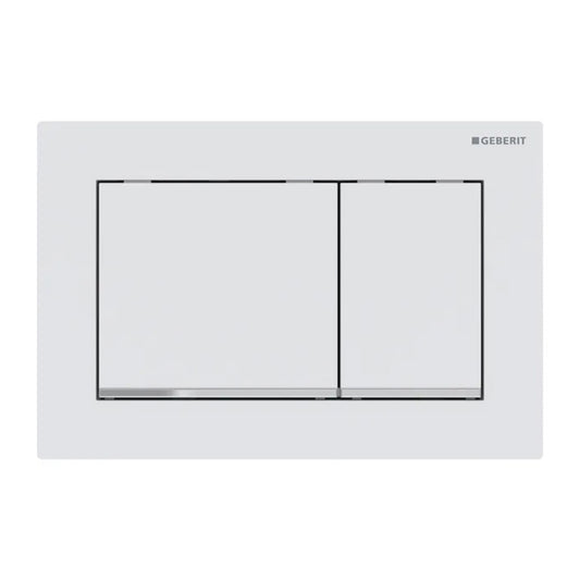 Geberit Omega30 Actuation Plate White - Chrome